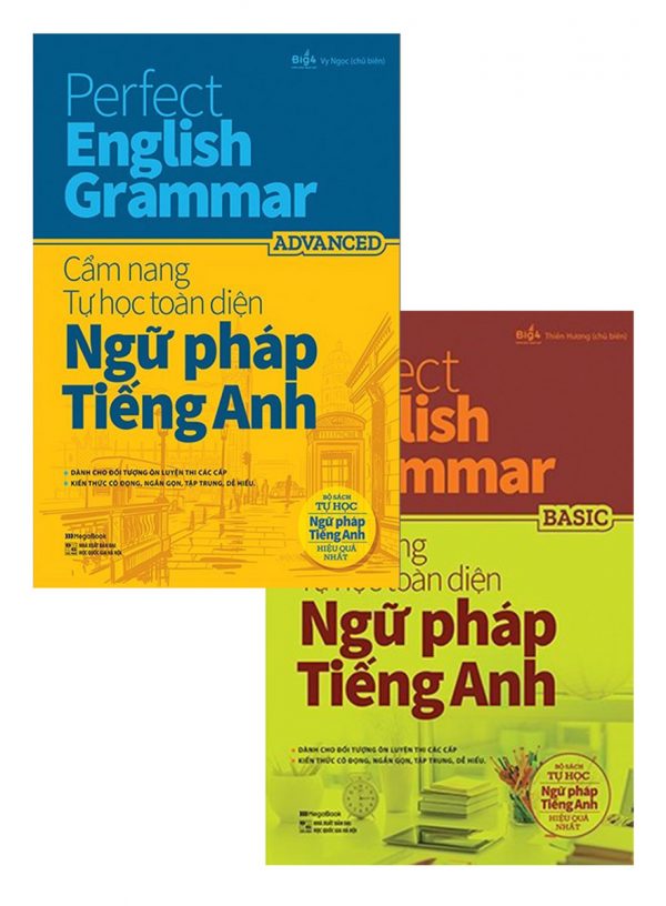 Combo Perfect English Grammar - Cẩm Nang Tự Học Toàn Diện Ngữ Pháp Tiếng Anh: Basic & Advanced (Bộ 2 Cuốn)