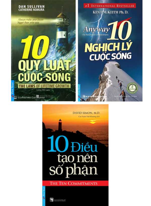 Combo 10 Quy Luật Cuộc Sống + 10 Nghịch Lý Cuộc Sống + 10 Điều Tạo Nên Số Phận (Bộ 3 Cuốn)