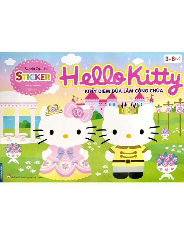 Sticker - Hello Kitty - Kitty Diêm Dúa Làm Công Chúa (3-8 Tuổi)