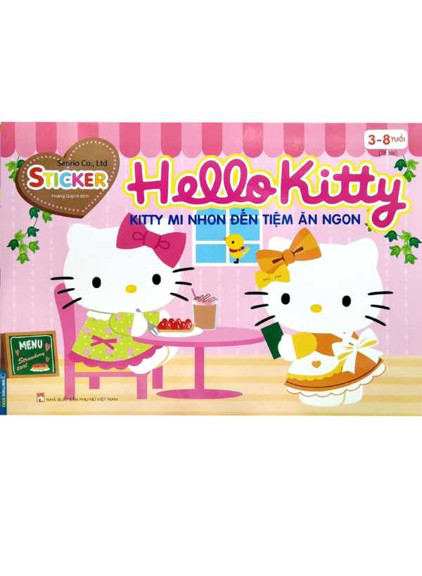 Sticker - Hello Kitty - Kitty Mi Nhon Đến Tiệm Ăn Ngon (3-8 Tuổi)