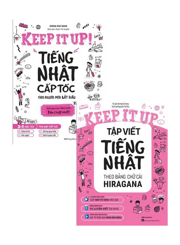 Combo Keep It Up - Tiếng Nhật Cấp Tốc Cho Người Mới Bắt Đầu (Bộ 2 Cuốn)