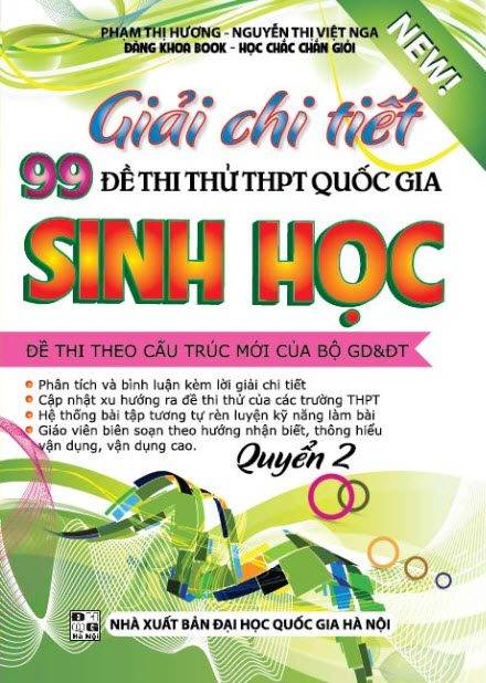 Giải Chi Tiết 99 Đề Thi Thử THPT Quốc Gia Sinh Học - Quyển 2