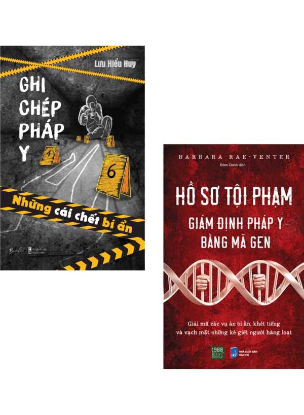 Combo Ghi Chép Pháp Y - Những Cái Chết Bí Ẩn + Hồ Sơ Tội Phạm - Giám Định Pháp Y Bằng Mã Gen