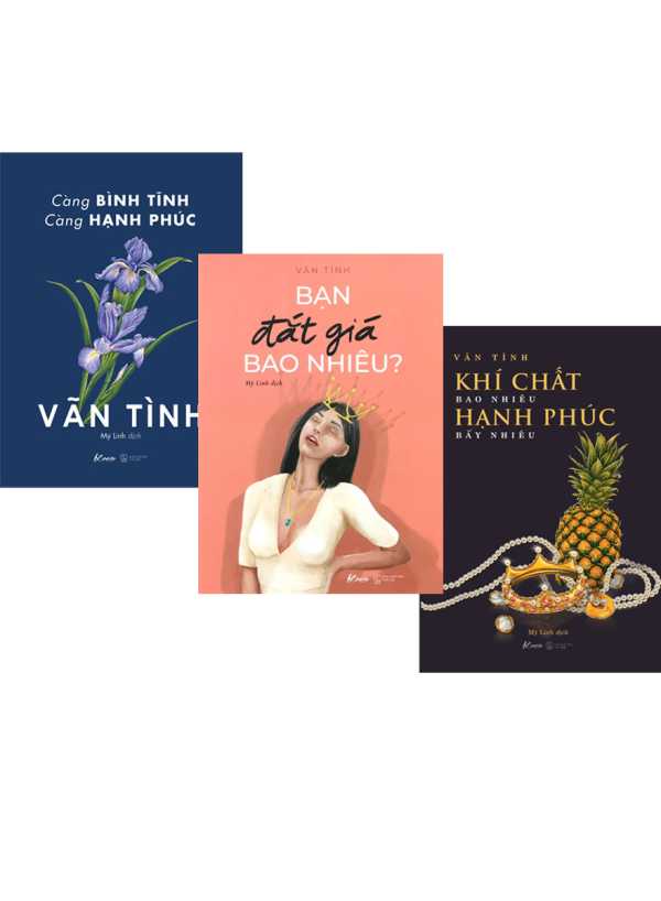 Combo Sách Của Vãn Tình: Bạn Đắt Giá Bao Nhiêu? (Bìa Hồng) + Càng Bình Tĩnh, Càng Hạnh Phúc + Khí Chất Bao Nhiêu, Hạnh Phúc Bấy Nhiêu (Bộ 3 Cuốn)