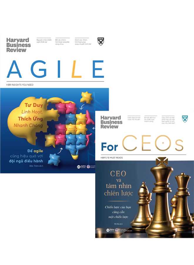 Combo Sách HBR: Agile - Tư Duy Linh Hoạt, Thích Ứng Nhanh Chóng + For CEOS - CEO Và Tầm Nhìn Chiến Lược (Bộ 2 Cuốn)