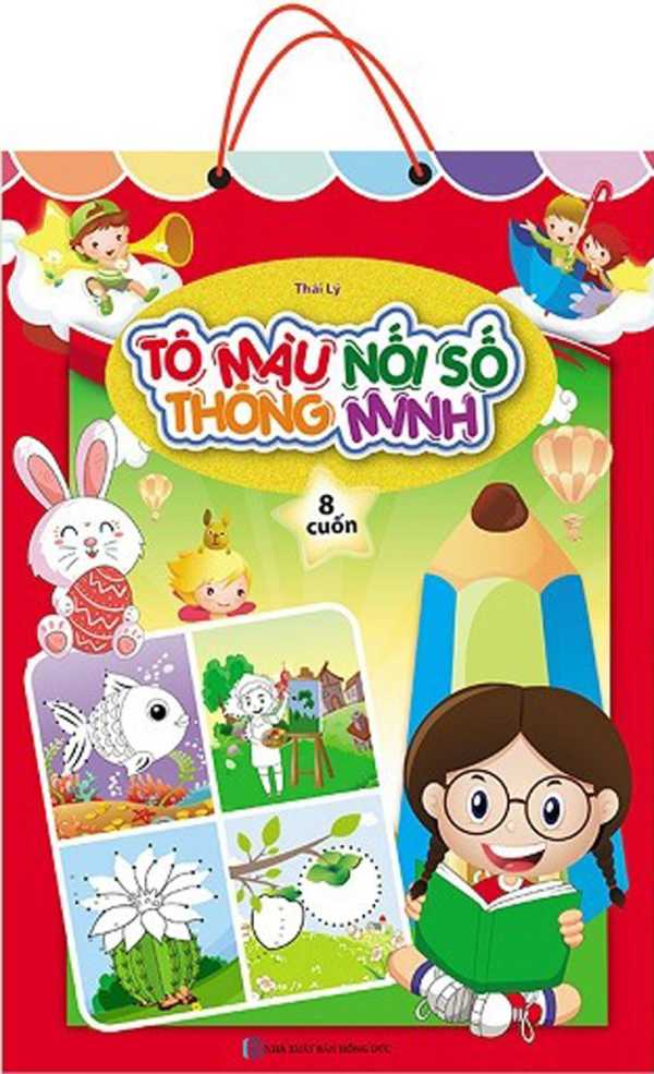 Tô Màu Nối Số Thông Minh Cho Bé 3-6 Tuổi (Bộ 8 Cuốn)