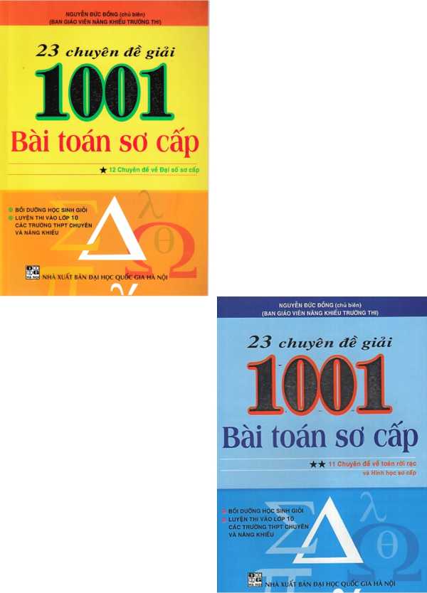 Combo 23 Chuyên Đề Giải 1001 Bài Toán Sơ Cấp - Tập 1 + 2 (Bộ 2 Cuốn)