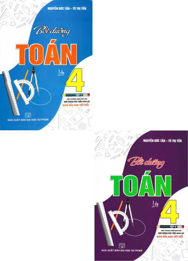 Combo Bồi Dưỡng Toán Lớp 4 - Tập 1 + 2 (Bám Sát SGK Kết Nối) (Bộ 2 Cuốn)