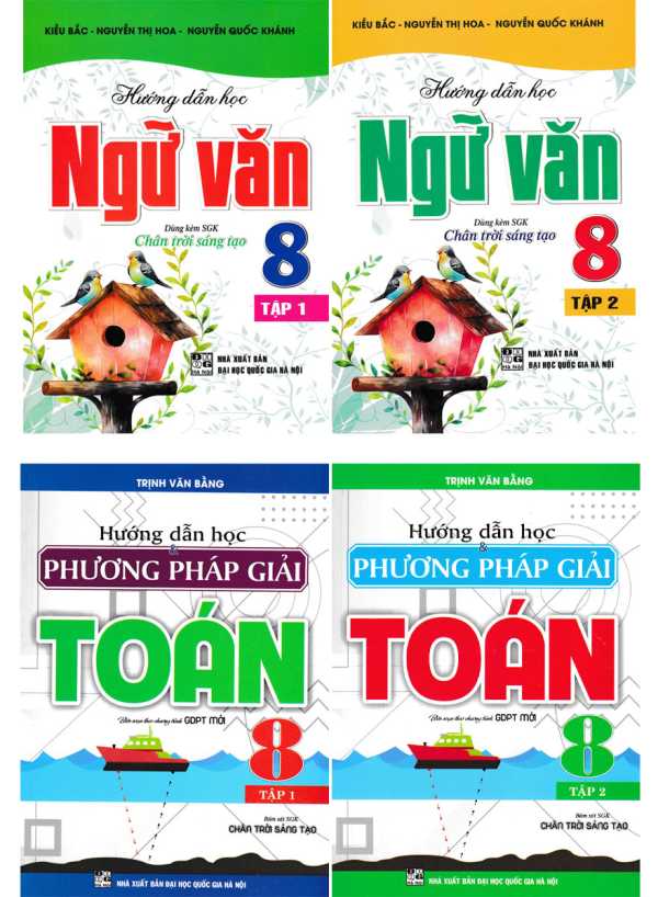 Combo Hướng Dẫn Học Ngữ Văn 8 + Hướng Dẫn Học Và Phương Pháp Giải Toán 8 (Bám Sát SGK Chân Trời Sáng Tạo) (Bộ 4 Cuốn)