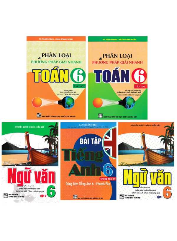 Combo Phân Loại Và Phương Pháp Giải Nhanh Toán - Hướng Dẫn Học Ngữ Văn - Bài Tập Tiếng Anh Lớp 6 (Bám Sát SGK Chân Trời Sáng Tạo) (Bộ 5 Cuốn)