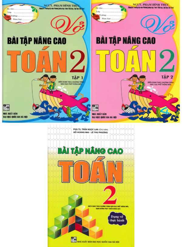 Combo Sách Bài Tập Nâng Cao Toán Lớp 2 (Biên Soạn Theo Chương Trình GDPT Mới) (Bộ 3 Cuốn)