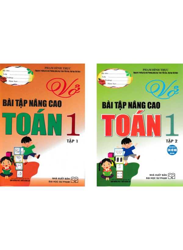 Combo Vở Bài Tập Toán Nâng Cao Toán 1 - Tập 1+2 (Theo Chương Trình Tiểu Học Mới Định Hướng Phát Triển Năng Lực)