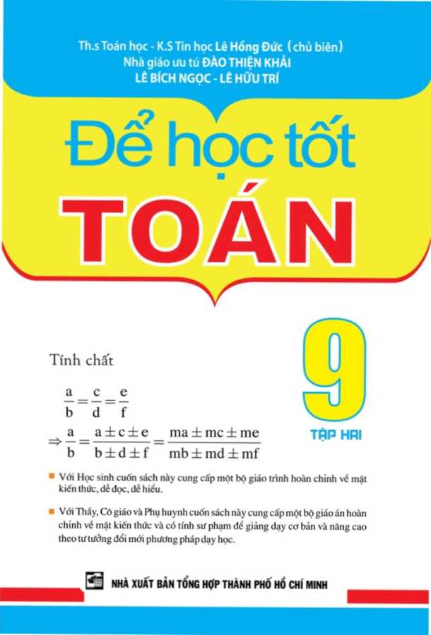 Để Học Tốt Toán 9 Tập 2 Phiên Bản Mới Nhất