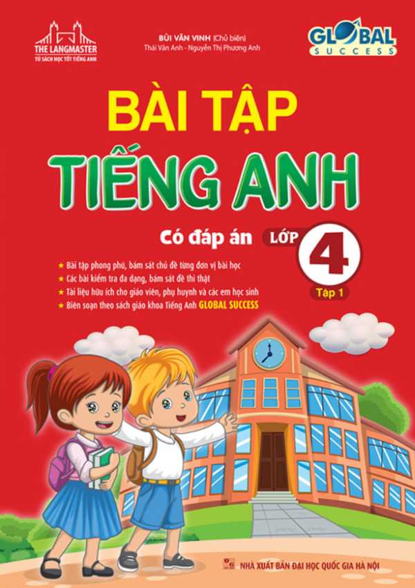 The Langmaster - Bài Tập Tiếng Anh Lớp 4 Tập 1 (Có Đáp Án) - Global Success