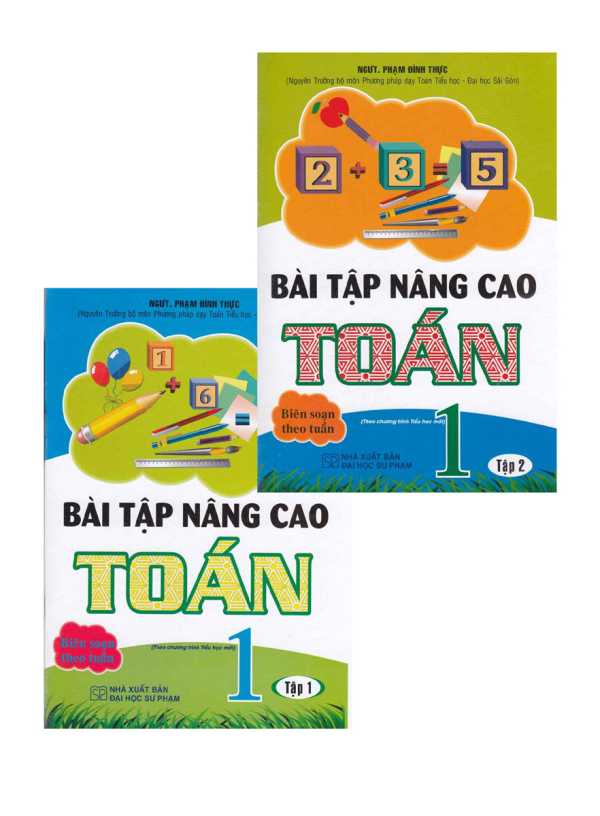 Combo Bài Tập Nâng Cao Toán 1 Tập 1+2 (Theo Chương Trình Tiểu Học Mới)