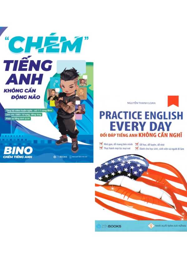 Combo Chém Tiếng Anh Không Cần Động Não + Đối Đáp Tiếng Anh Không Cần Nghĩ (Bộ 2 Cuốn)