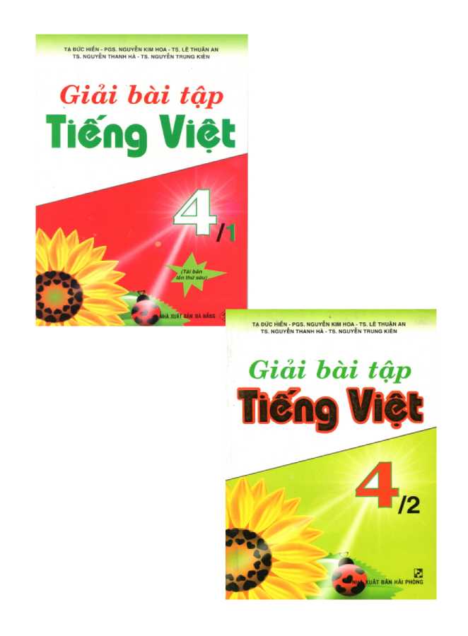 Combo Giải Bài Tập Tiếng Việt 4 Tập 1+2 (Bộ 2 Cuốn)