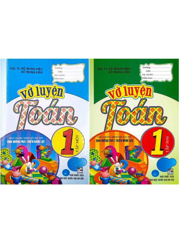 Combo Vở Luyện Toán 1 - Tập 1+2 (Theo Chương Trình Tiểu Học Mới Định Hướng Phát Triển Năng Lực)