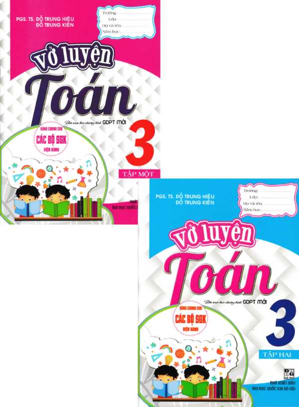 Combo Vở Luyện Toán Lớp 3 (Dùng Chung Cho Các Bộ SGK Hiện Hành) (Bộ 2 Cuốn)