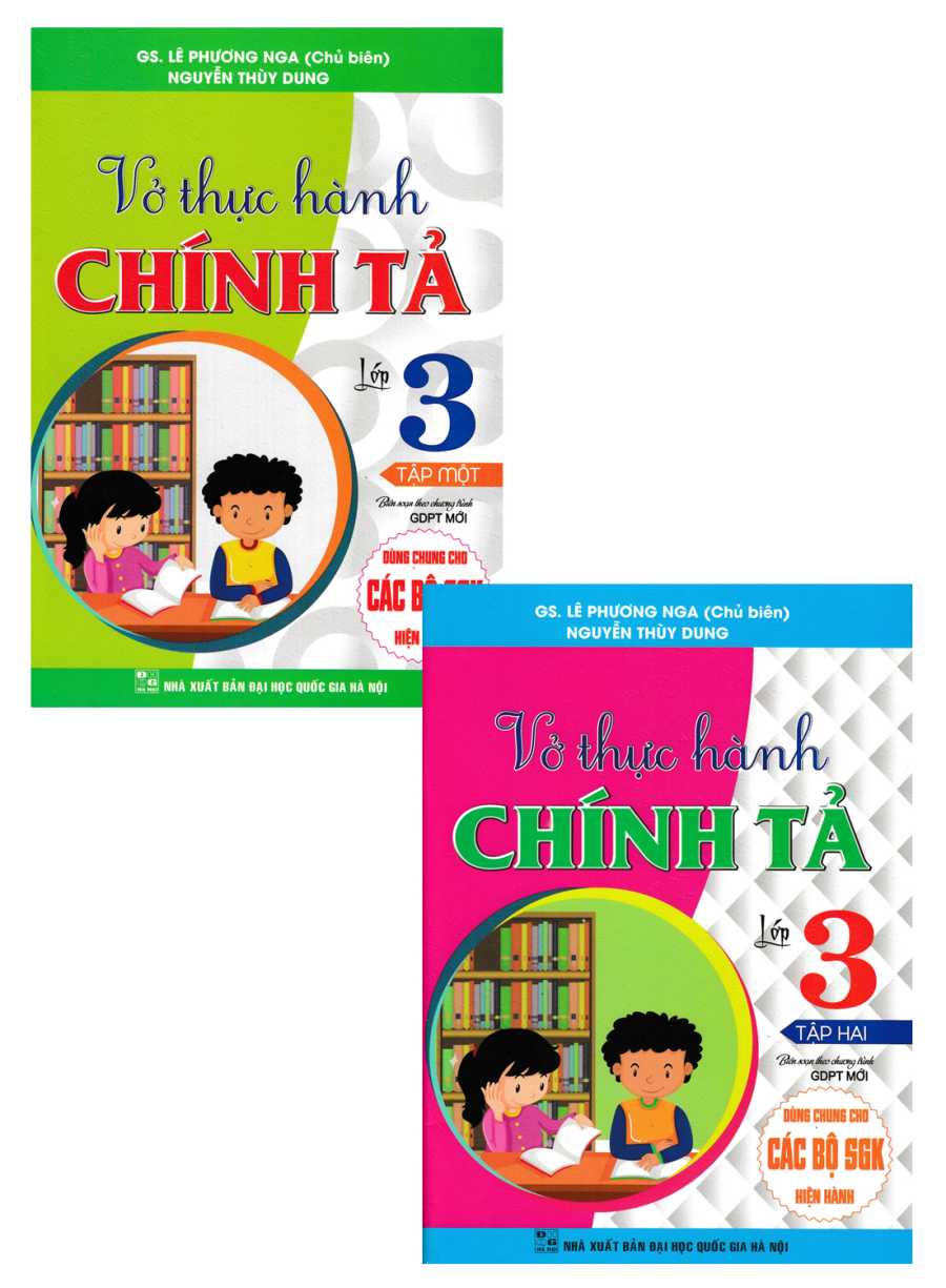 Combo Vở Thực Hành Chính Tả Lớp 3 (Bộ 2 Cuốn) (Dùng Chung Cho Các Bộ SGK Hiện Hành)