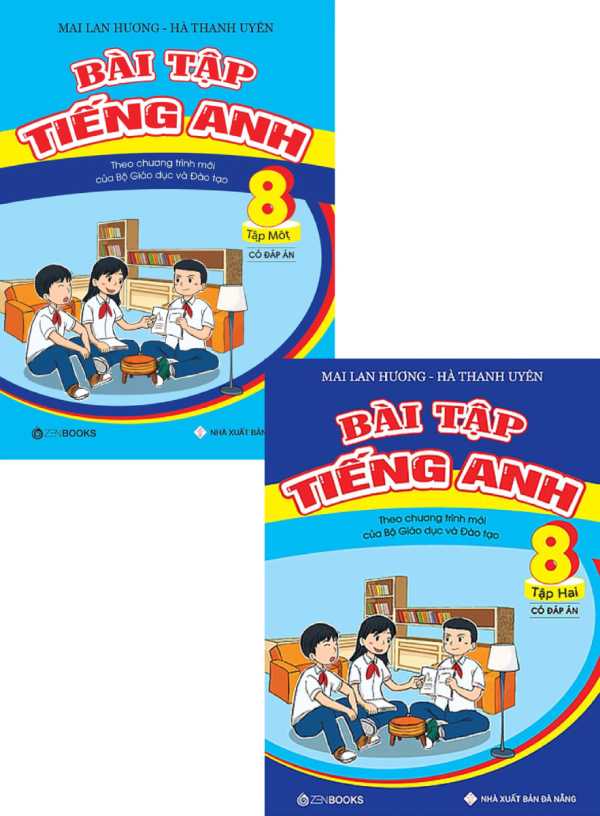 Combo Bài Tập Tiếng Anh Lớp 8 (Có Đáp Án) - Chương Trình Mới (Bộ 2 Cuốn)