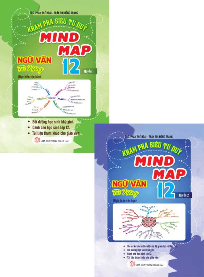 Combo Khám Phá Siêu Tư Duy Mind Map Ngữ Văn Tài Năng 12 (Bộ 2 Cuốn)