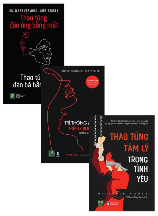 Combo Thao Túng Đàn Ông Bằng Mắt - Thao Túng Đàn Bà Bằng Tai + Trí Thông Minh Trên Giường + Thao Túng Tâm Lý Trong Tình Yêu (Bộ 3 Cuốn)