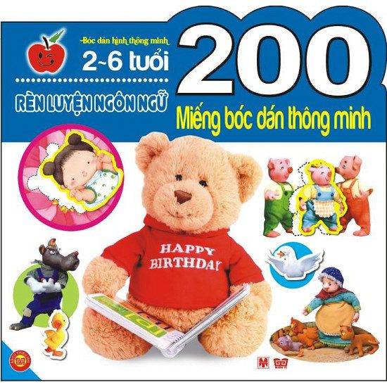 200 Miếng Bóc Dán Thông Minh - Rèn Luyện Ngôn Ngữ