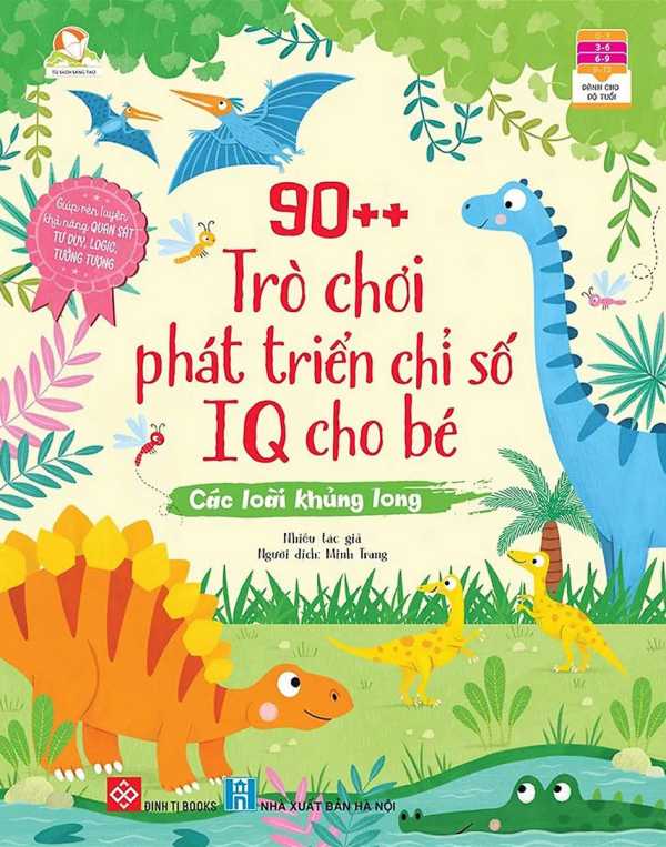 90++ Trò Chơi Phát Triển Chỉ Số IQ Cho Bé - Các Loài Khủng Long