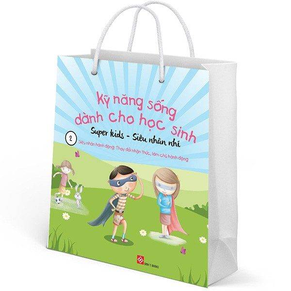 Bộ Túi Kỹ Năng Sống Dành Cho Học Sinh - Super Kids - Siêu Nhân Nhí - Siêu Nhân Hành Động: Thay Đổi Nhận Thức, Làm Chủ Hành Động (8 Cuốn)