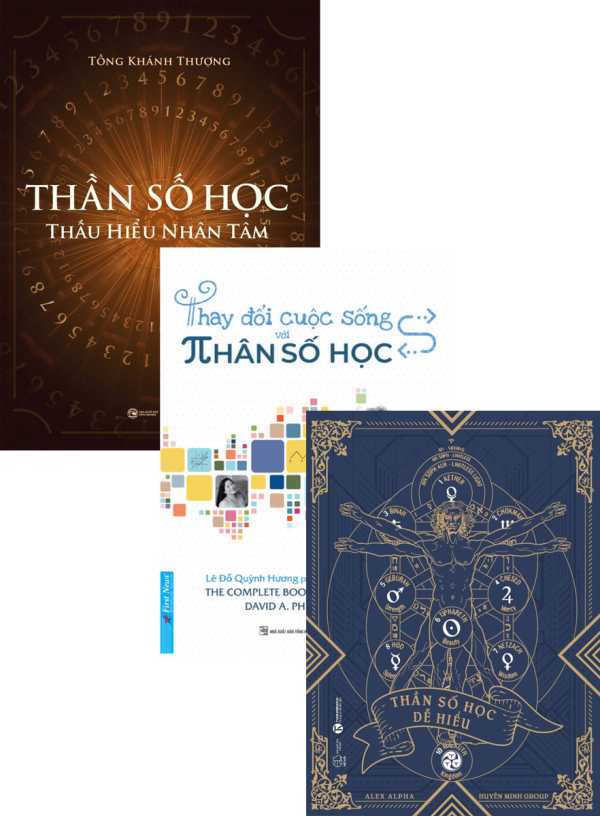 Combo Thần Số Học Dễ Hiểu + Thần Số Học - Thấu Hiểu Nhân Tâm + Thay Đổi Cuộc Sống Với Nhân Số Học (Bộ 3 Cuốn)